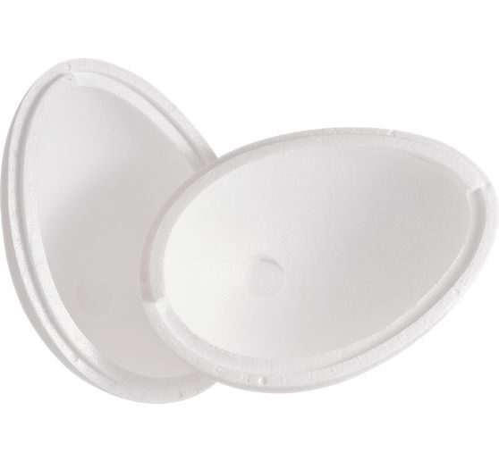 Styrofoam egg, 2 parts, 21 cm