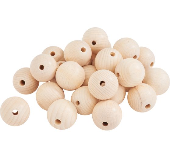 VBS Wooden balls drilled