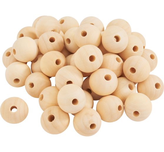 VBS Wooden balls drilled