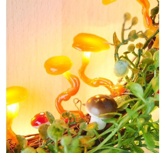 VBS Mushroom on wire, Brown