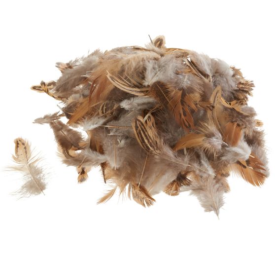 Chickens Feathers, brown, 3 g