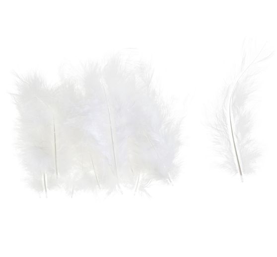 Marabou feathers, about 15 pieces