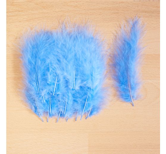 Marabou feathers, about 15 pieces