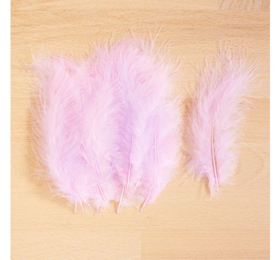 Marabou feathers, about 15 pieces