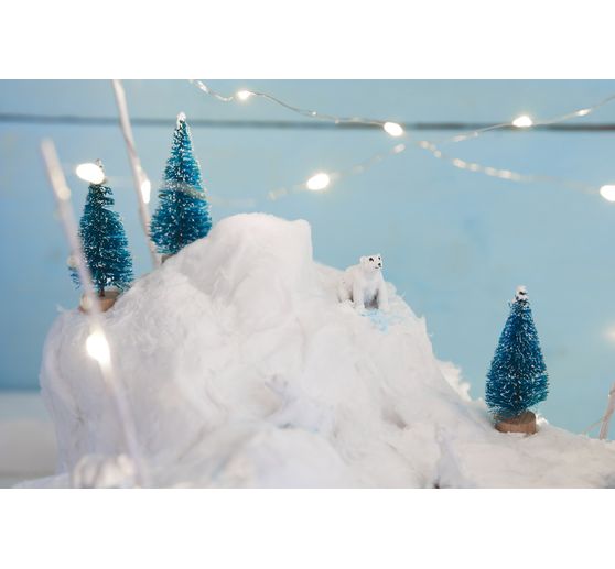 VBS Miniature fir tree, set of 16, snowed
