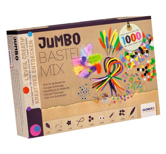 Jumbo Bastel-Mix, ca. 1.000 Teile