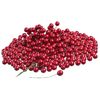 400 Deko-Beeren mit Draht, VBS Großhandelspackung Rot