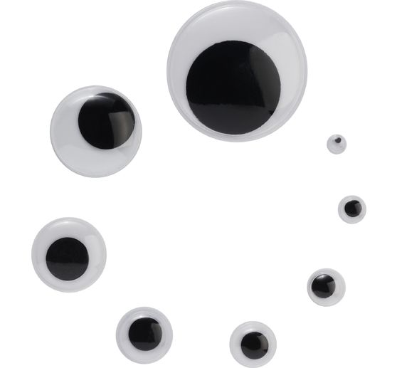 VBS Wackelaugen zum Aufkleben "Rund",16 mm, 800 Stück