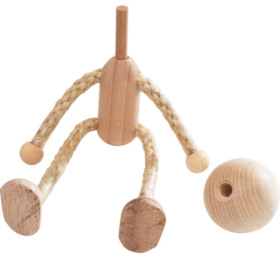 Raw Doll with head, approx. 14 cm