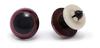 Bear eyes brown, Ø 18 mm, 10 pieces
