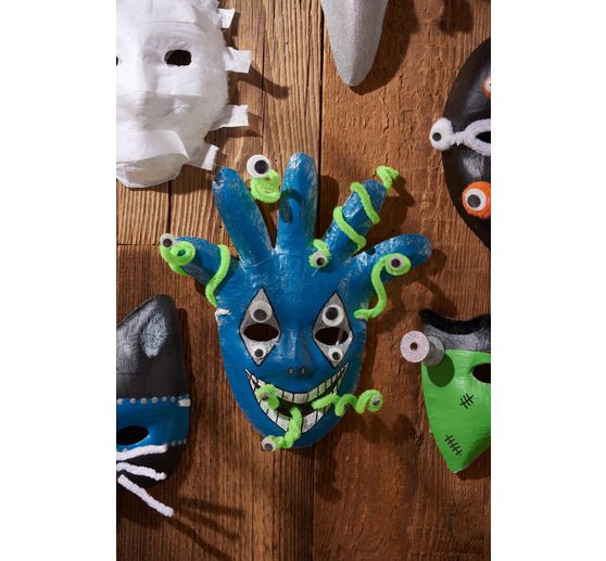 VBS Kinder-Masken, Pappmaché, 6er-Set