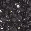Pailletten gewölbt, Metallic Schwarz