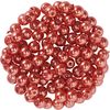 Glass wax beads, Ø 4 mm, 100 pieces dark Orange