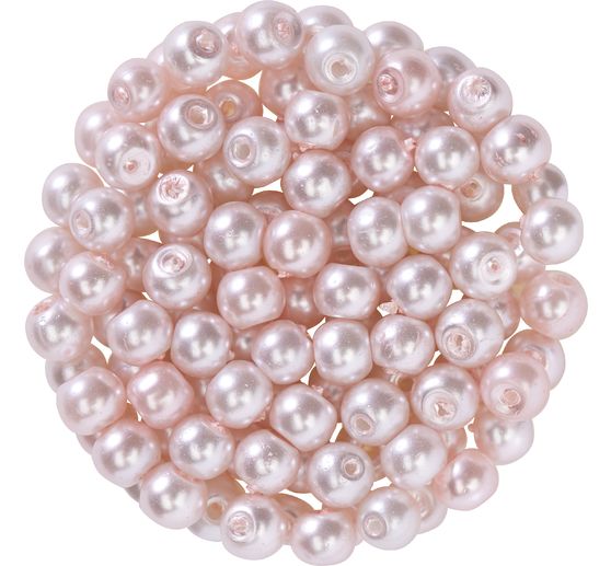 Glaswachsperlen, Ø 4 mm, 100 Stück