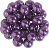 Glass wax beads, Ø 8mm, 25pcs, golden yellow (light orange)