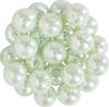 Glass wax beads, Ø 8mm, 25pcs, golden yellow (light orange)