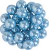 Glass wax beads, Ø 8mm, 25pcs, golden yellow (light orange)