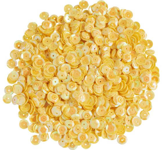 Pailletten gewölbt, Irisierend