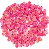 Pailletten gewölbt, Irisierend Pink