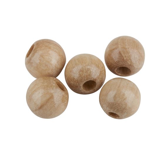 Wooden beads, Ø 6mm, approx. 125 pieces