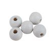 Wooden beads, Ø 6mm, approx. 125 pieces White
