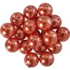 Glass wax beads, Ø 10 mm, 20 pieces dark Orange