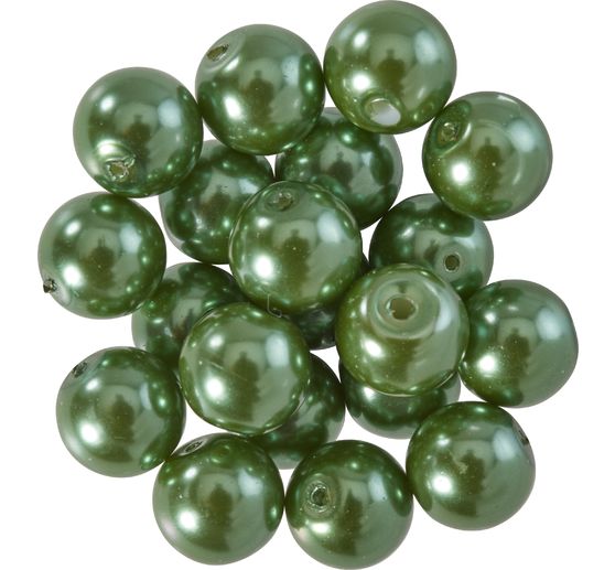 Glaswachsperlen, Ø 10 mm, 20 Stück