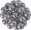 Glass wax beads, Ø 8mm, 25pcs, golden yellow (light orange)