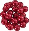 Glass wax beads, Ø 8mm, 25pcs, golden yellow (light orange)