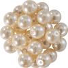 Glass wax beads, Ø 8mm, 25pcs, golden yellow (light orange)