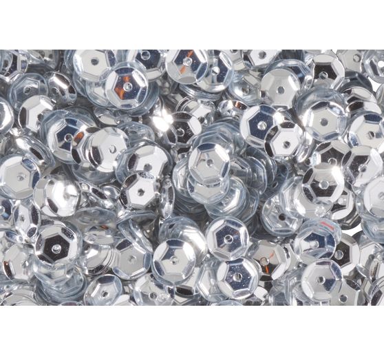 Pailletten gewölbt, Metallic