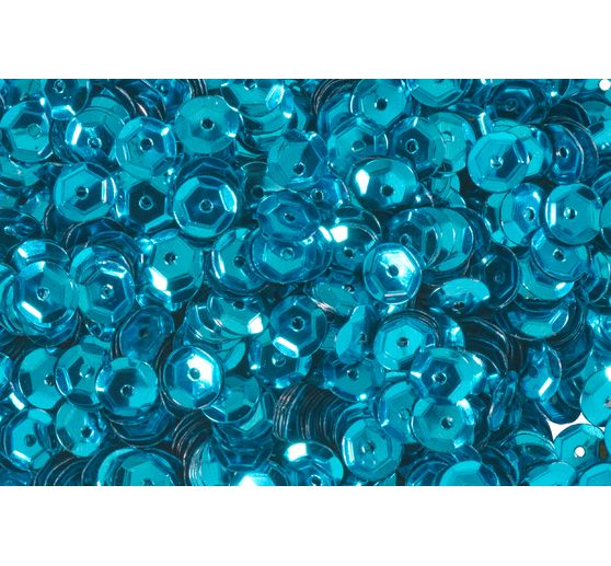 Pailletten gewölbt, Metallic
