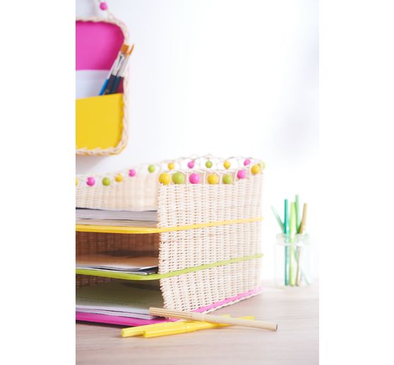 VBS Rattan basket base "Rectangle", 4 mm, 24 x 34 cm