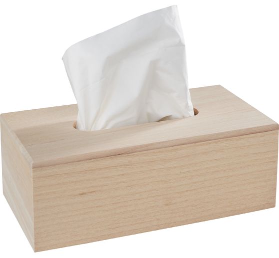 VBS Cosmetic tissue box "Rectangular", with oval opening