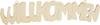 VBS Wooden lettering "Willkommen"