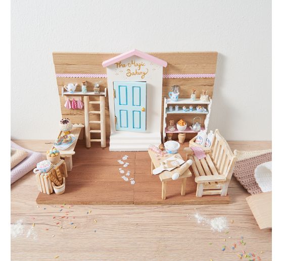 VBS Miniature Wooden Fruit Staircase, 2 pieces