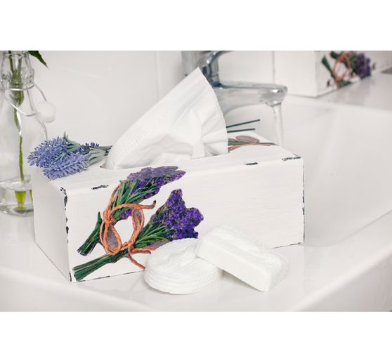 VBS Cosmetic tissue box "Rectangular", with oval opening