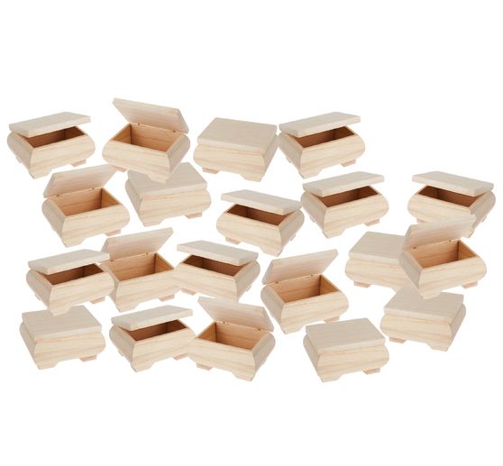 VBS Wooden box "Bulbous", 20 pieces