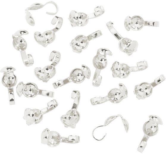 Squeeze calottes, silver