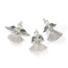 Handicraft set "Tassel angel", set of 3 Silver