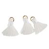 Tassel with eyelet White