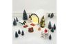 Miniature fir tree with LED lighting, 14 cm