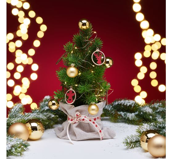 VBS Weihnachtskugeln "Mini" aus Kunststoff, Ø 3 cm