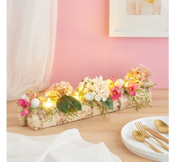 VBS Tealight holder "Birch", incl. 4 tealight jars