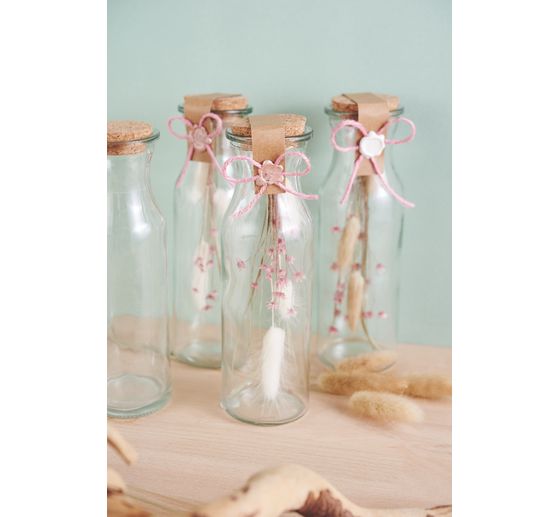 VBS Glass bottles "Milk", set of 3