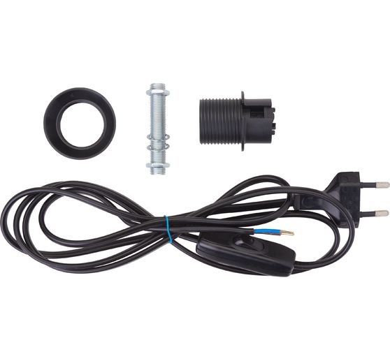 VBS Lamp connection cable set E14, black