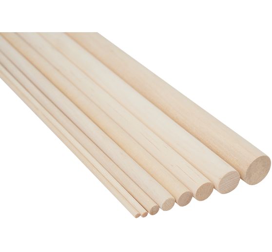 VBS Holz-Rundstäbe, 30 cm