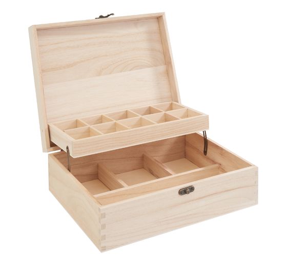 VBS Holz-Aufbewahrungsbox "Twin"