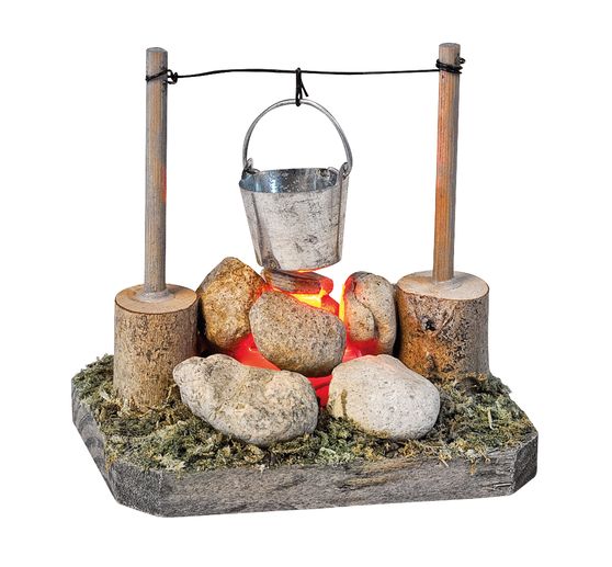 VBS LED cooking fire with bucket