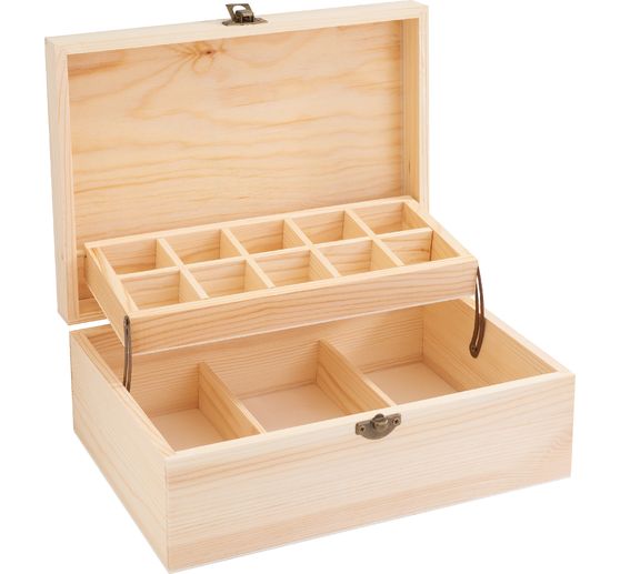 VBS Holz-Aufbewahrungsbox "Twin"